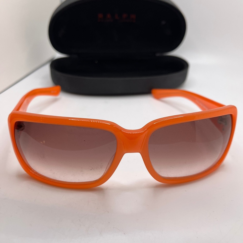 Ralph‎ Sunglasses Women OS Orange Pre-Owned Rectangle Gradient Lenses